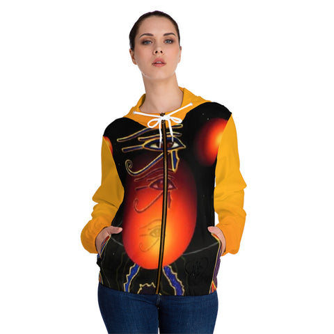 Women’s Full-Zip HIP HOP ART Hoodie (AOP)