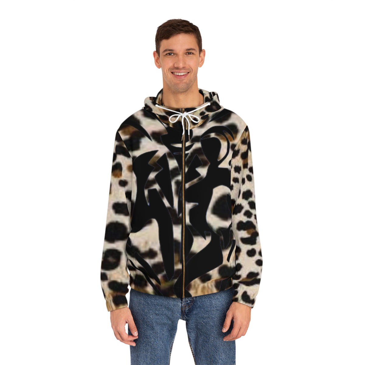 Men's Full-Zip HIP HOP ART  Hoodie (AOP)