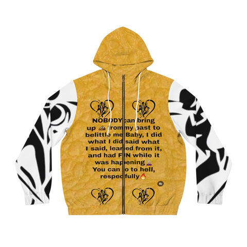 Men's Full-Zip  HIP HOP ART Hoodie (AOP)