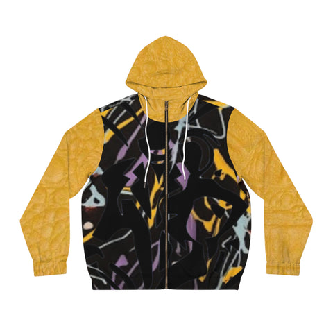 Men's Full-Zip HIP HOP ART Hoodie (AOP)