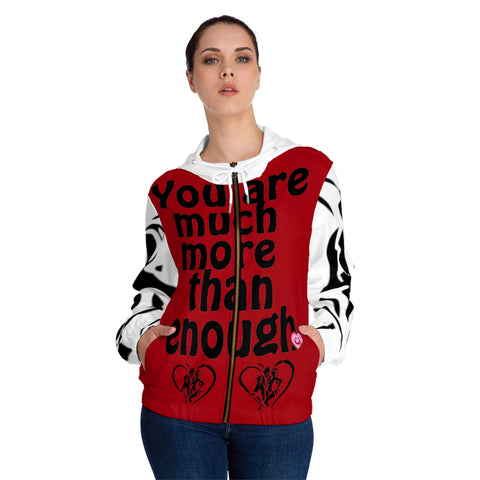 Women’s Full-Zip HIP HOP ART Hoodie (AOP)