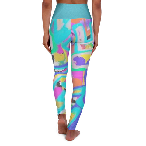 High Waisted HIP HOP ART Yoga Leggings (AOP)