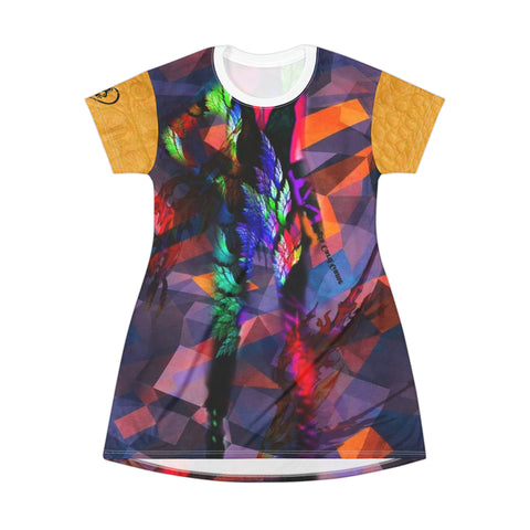 HIP HOP ART T-Shirt Dress (AOP)