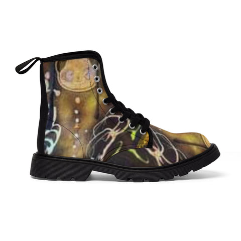 Men's  HIP HOP ART Canvas Boots