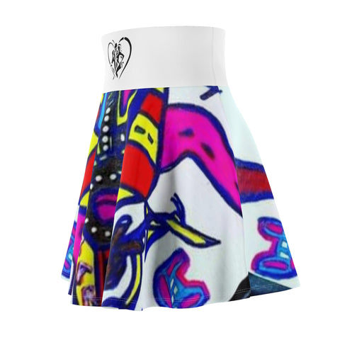 Women's HIP HOP ART Skater Skirt (AOP)