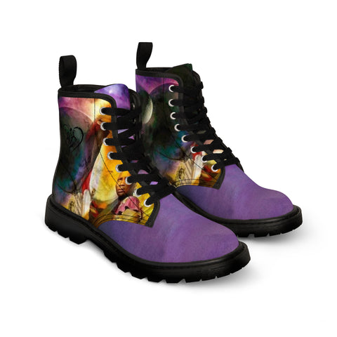 Men's Canvas HIP HOP ART  Boots