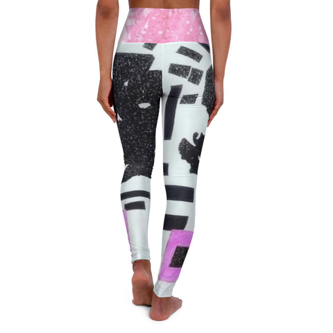 High Waisted  HIP HOP ART  Yoga Leggings (AOP)
