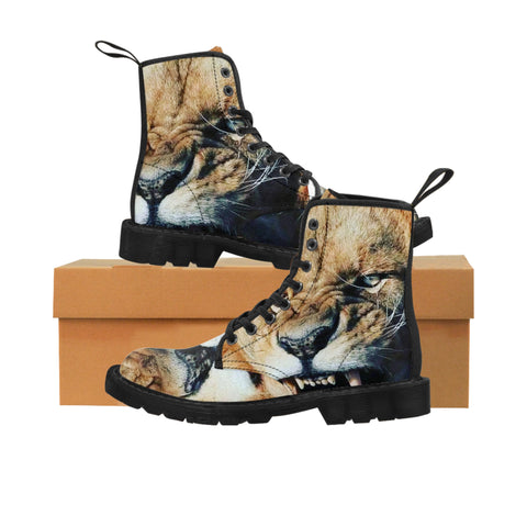 Men's  HIP HOP ART Canvas Boots