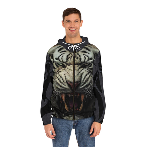 Men's Full-Zip  HIP HOP ART  Hoodie (AOP)