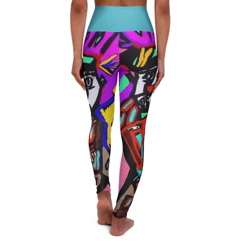 High Waisted HIP HOP ART Yoga Leggings (AOP)