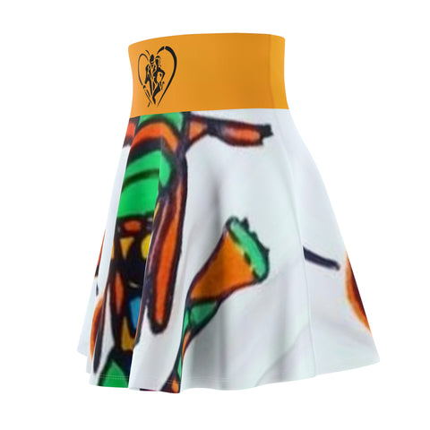 Women's HIP HOP ART Skater Skirt (AOP)