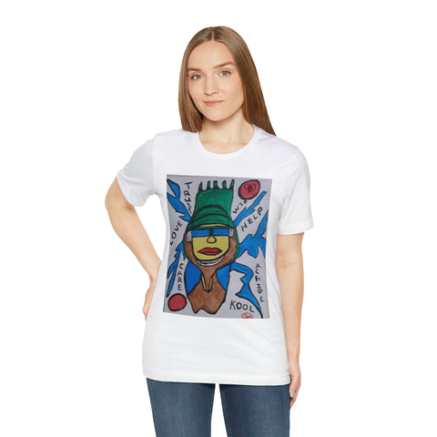 Unisex Hip Hop Art Jersey Short Sleeve Tee