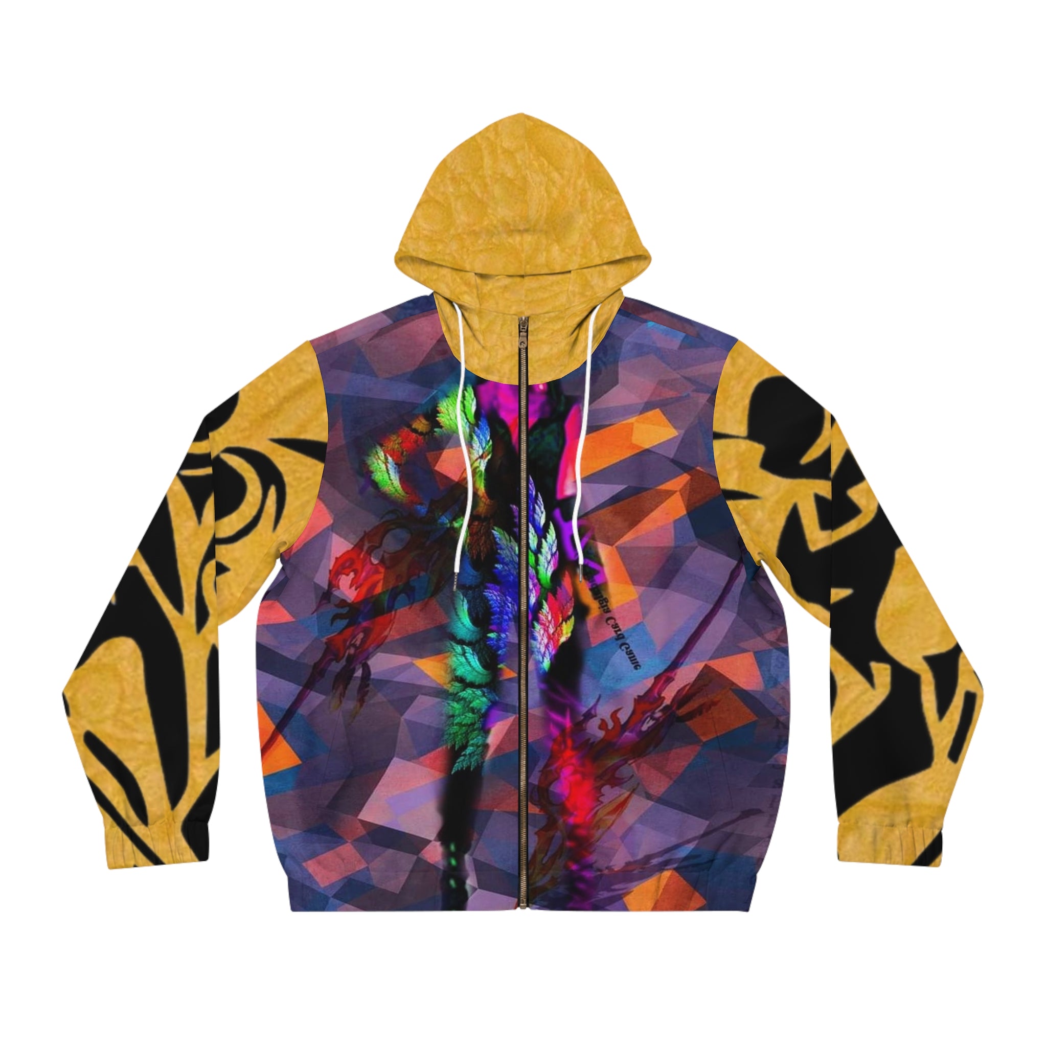 Men's Full-Zip HIP HOP ART Hoodie (AOP)