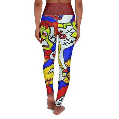 High Waisted  HIP HOP ART Yoga Leggings (AOP)