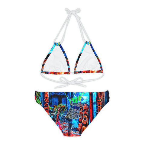 Strappy  HIP HOP ART  Bikini Set (AOP)