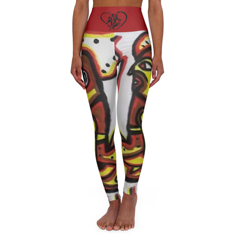 High Waisted HIP HOP ART Yoga Leggings (AOP)