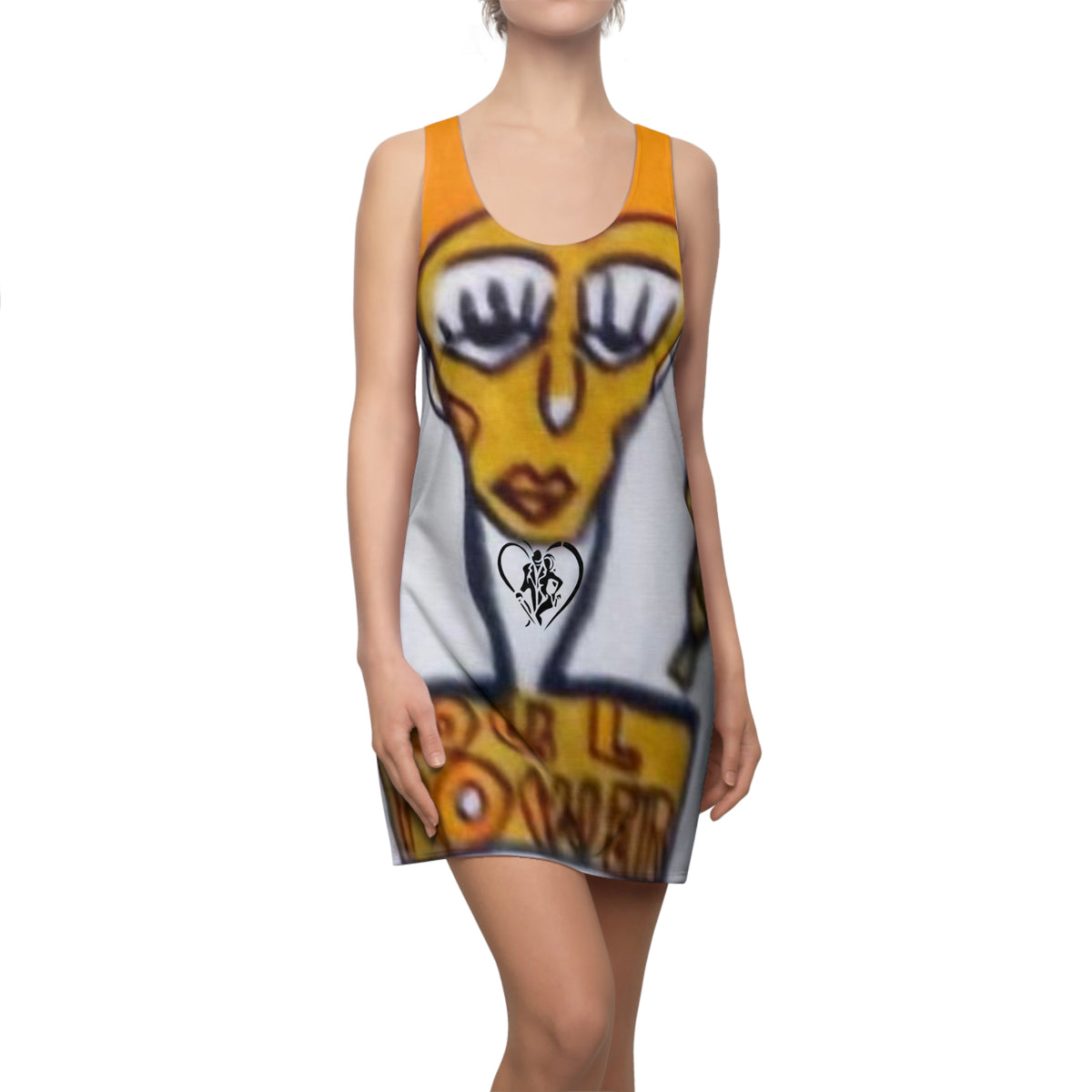 Women's Cut & Sew HIP HOP ART Racerback Dress (AOP)
