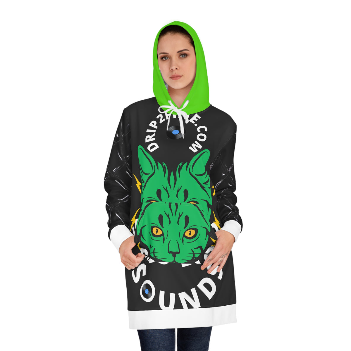 Women's HIP HOP ART Hoodie Dress (AOP)