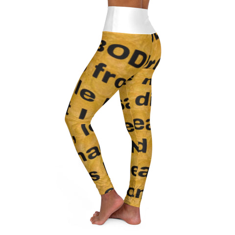 High Waisted HIP HOP ART Yoga Leggings (AOP)