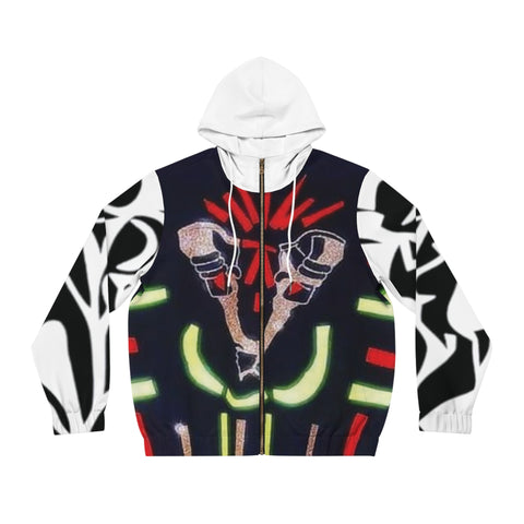 Men's Full-Zip  HIP HOP ART  Hoodie (AOP)