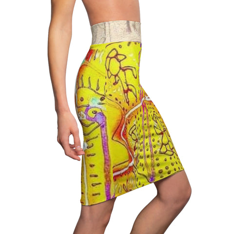Women's HIP HOP ART Pencil Skirt (AOP)