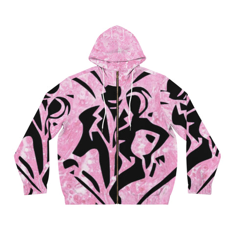 Men's Full-Zip  HIP HOP ART  Hoodie (AOP)