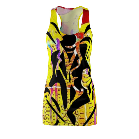 Women's Cut & Sew HIP HOP ART Racerback Dress (AOP)