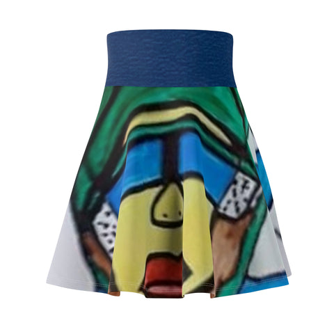 Women's  HIP HOP ART Skater Skirt (AOP)