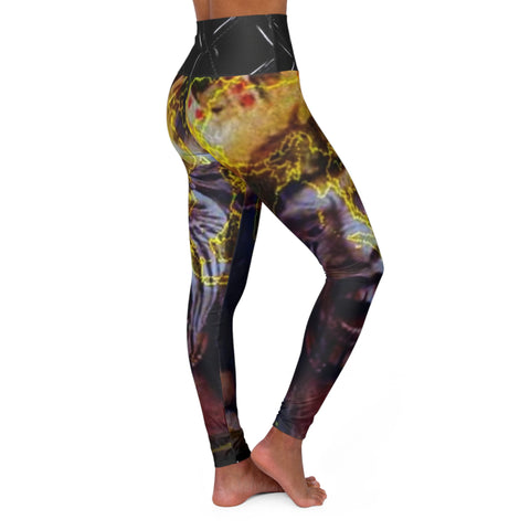 High Waisted HIP HOP ART Yoga Leggings (AOP)