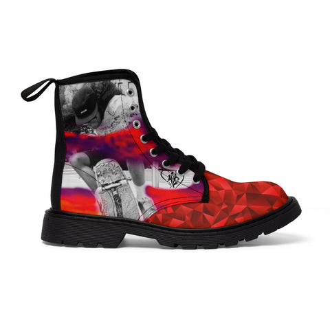 Men's Canvas HIP HOP ART  Boots