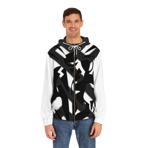 Men's Full-Zip  HIP HOP ART  Hoodie (AOP)