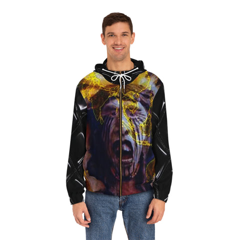 Men's Full-Zip HIP HOP ART Hoodie (AOP)