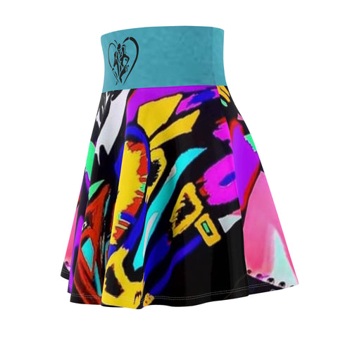 Women's  HIP HOP ART Skater Skirt (AOP)