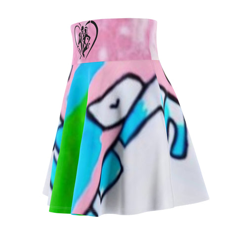 Women's  HIP HOP ART Skater Skirt (AOP)