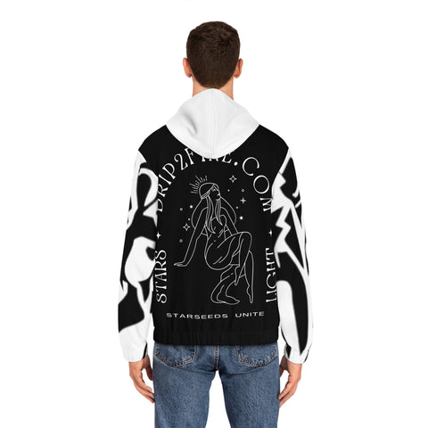 Men's HIP HOP ART Full-Zip Hoodie (AOP)