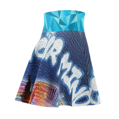 Women's HIP HOP ART  Skater Skirt (AOP)