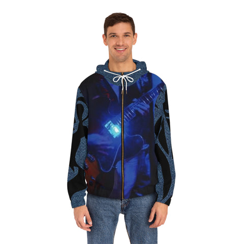 Men's Full-Zip  HIP HOP ART Hoodie (AOP)