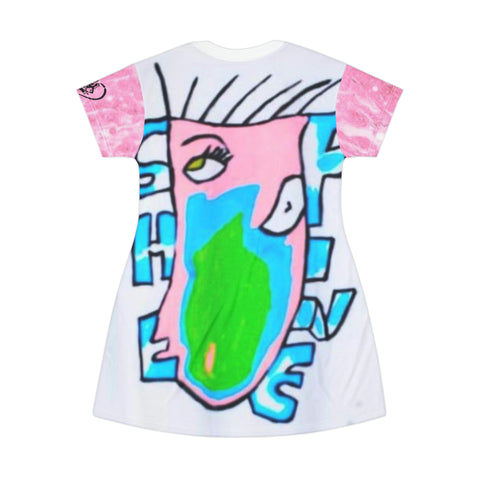 HIP HOP ART T-Shirt Dress (AOP)