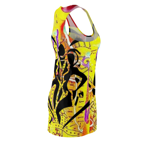 Women's Cut & Sew HIP HOP ART Racerback Dress (AOP)