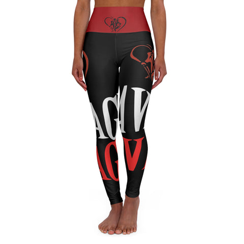 High Waisted HIP HOP ART Yoga Leggings (AOP)