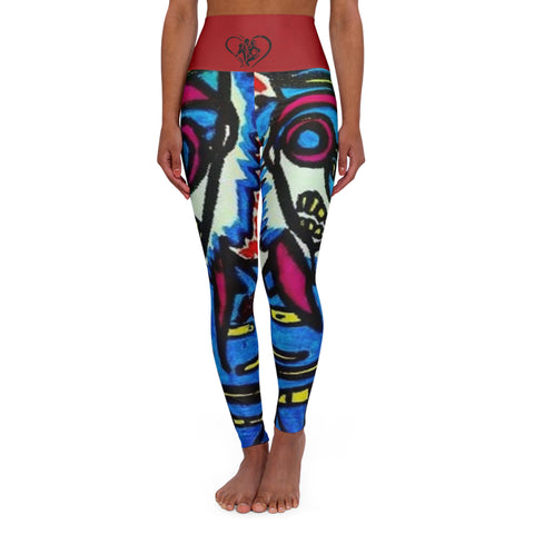 High Waisted  HIP HOP ART Yoga Leggings (AOP)