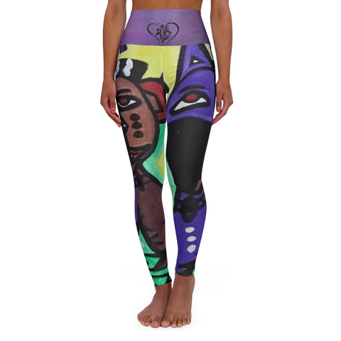 High Waisted HIP HOP ART Yoga Leggings (AOP)