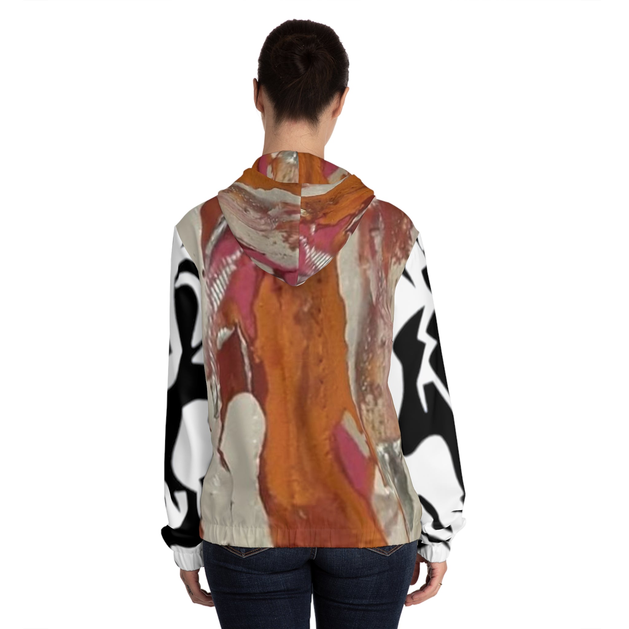 Women’s Full-Zip HIP HOP ART Hoodie (AOP)