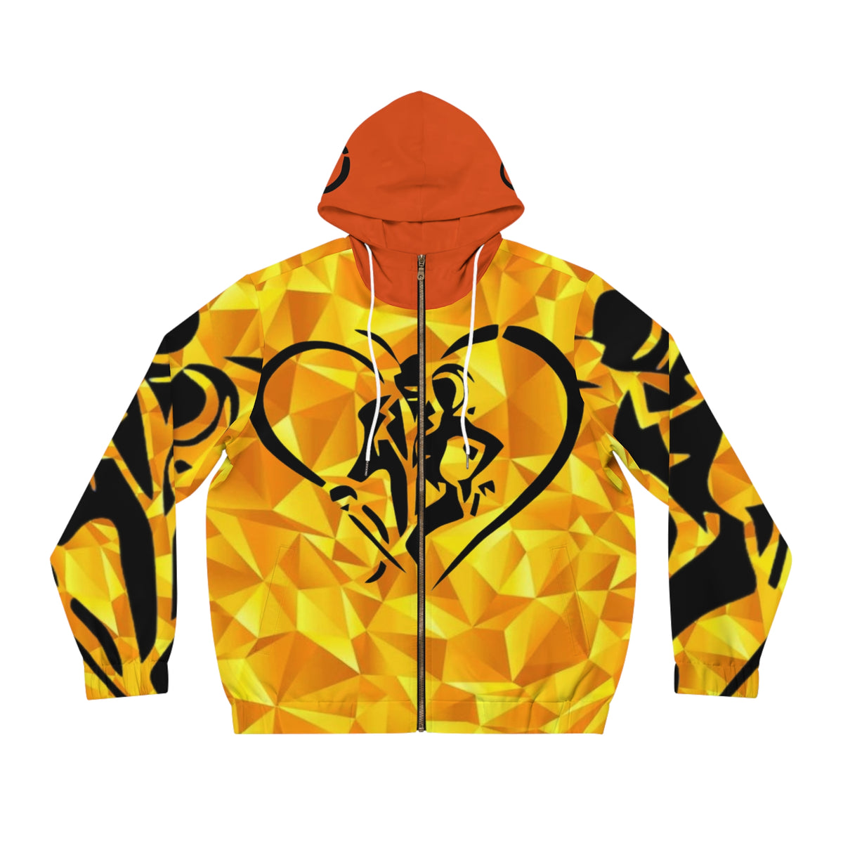 Men's Full-Zip HIP HOP ART Hoodie (AOP)