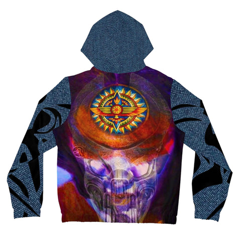 Women’s Full-Zip  HIP HOP ART Hoodie (AOP)