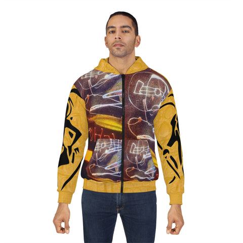 Unisex Zip HIP HOP ART Hoodie (AOP)