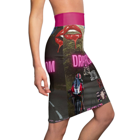 Women's HIP HOP ART  Pencil Skirt (AOP)