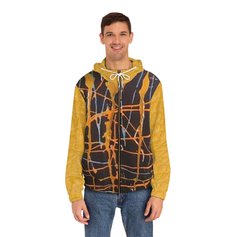 Men's Full-Zip  HIP HOP ART Hoodie (AOP)