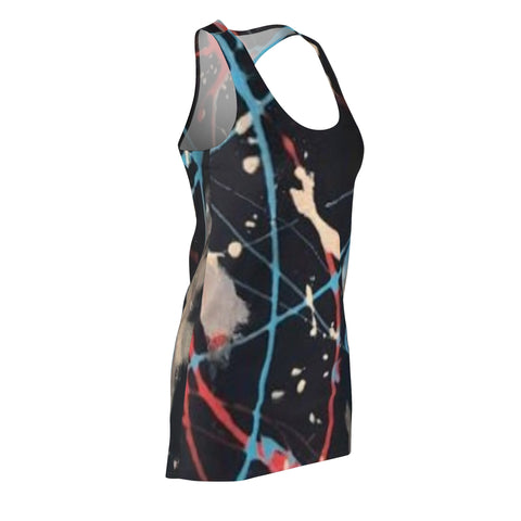 Women's Cut & Sew HIP HOP ART Racerback Dress (AOP)
