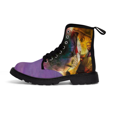 Men's Canvas HIP HOP ART  Boots